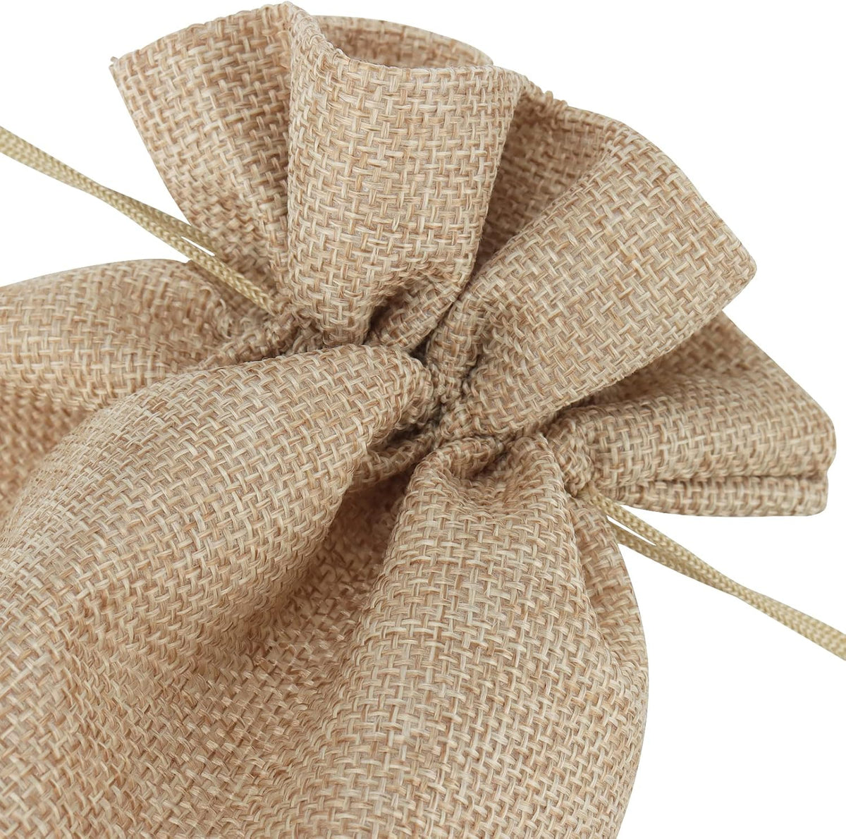 MOUYAT 30 PCS 8 x 12 Inch Burlap Bags with Drawstring, Reusable Burlap Drawstring Gift Bags, Party