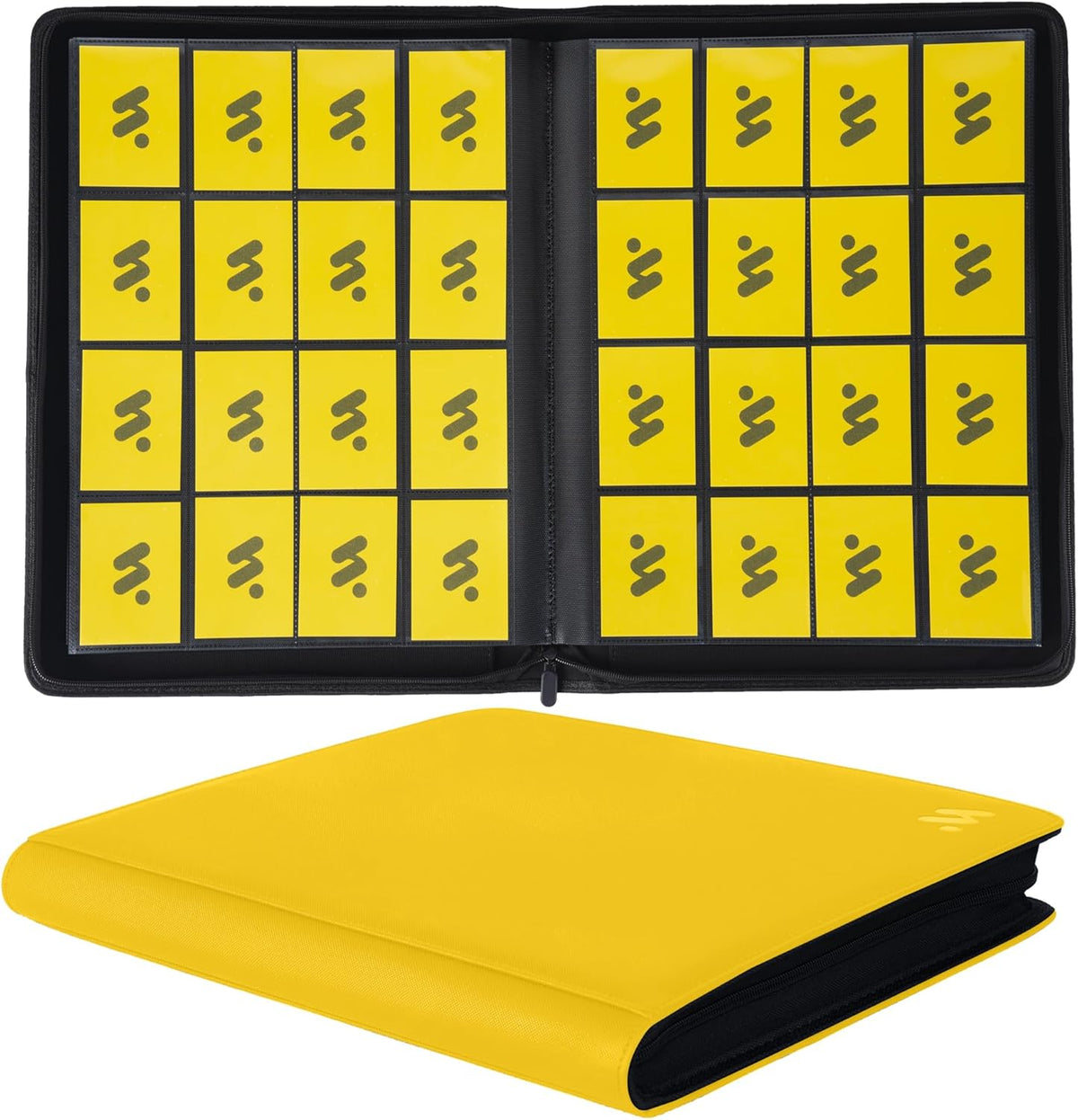 Premium 1000+ Pockets Card Binder,16 Pockets Trading Card Binder Ringless Side Loading Trading Card