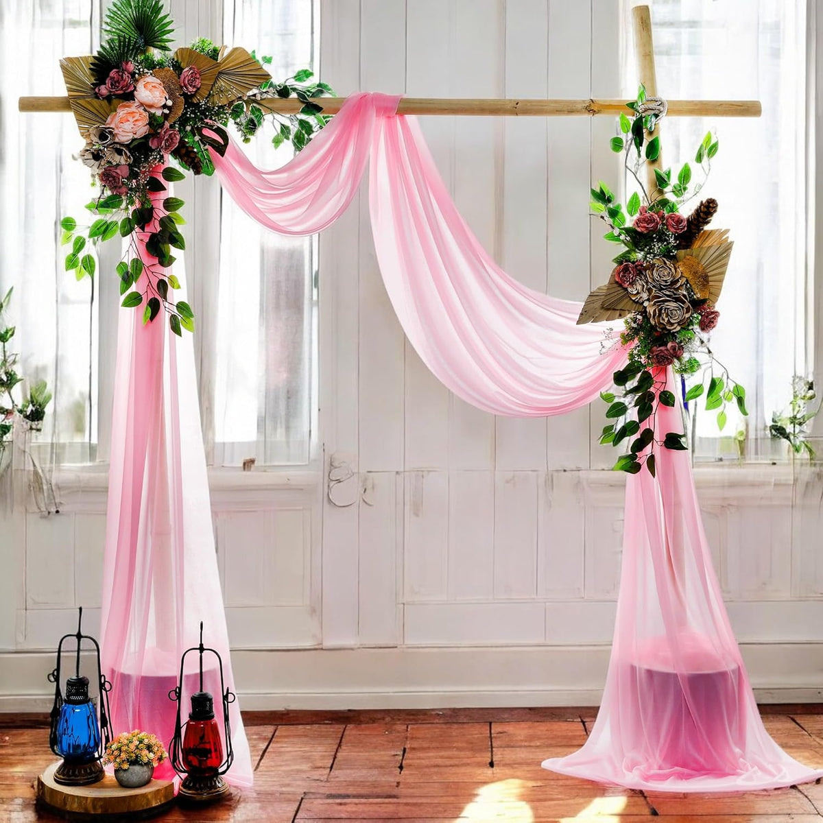 MDS Halloween Chiffon Draping Fabric - 1 Panel, 30" Wide x 100ft Long - Sheer Spooky Arbor & Canopy