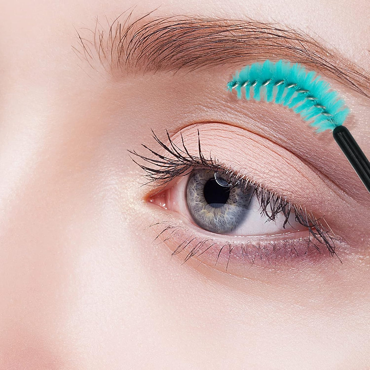 G2PLUS 100PCS Disposable Eyelash Brushes, Adjustable Mascara Wands Makeup Applicator, Lash Spoolies