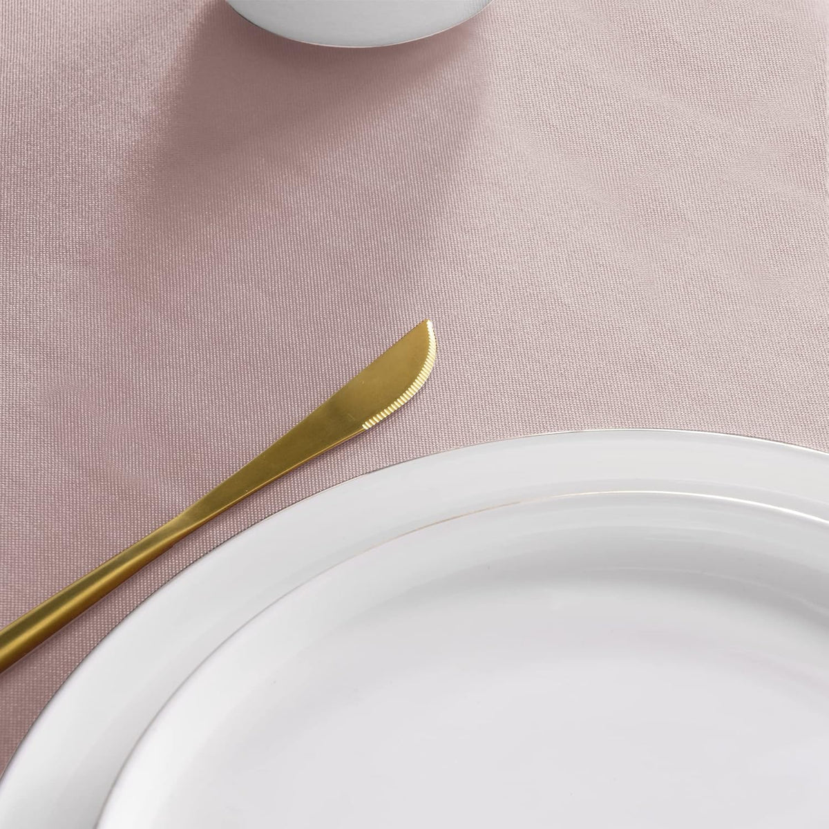 sancua Round Tablecloth - 108 Inch - Water Resistant Spill Proof Washable Polyester Table Cloth