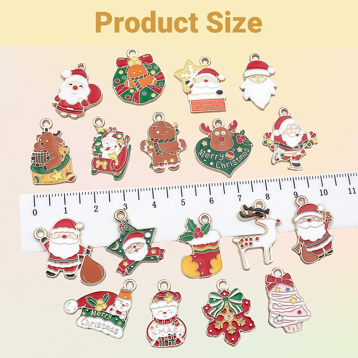 50 Sets Wine Glass Charms, Wine Charms for Stem Glasses, DIY Reusable Drink Markers for Weddings &