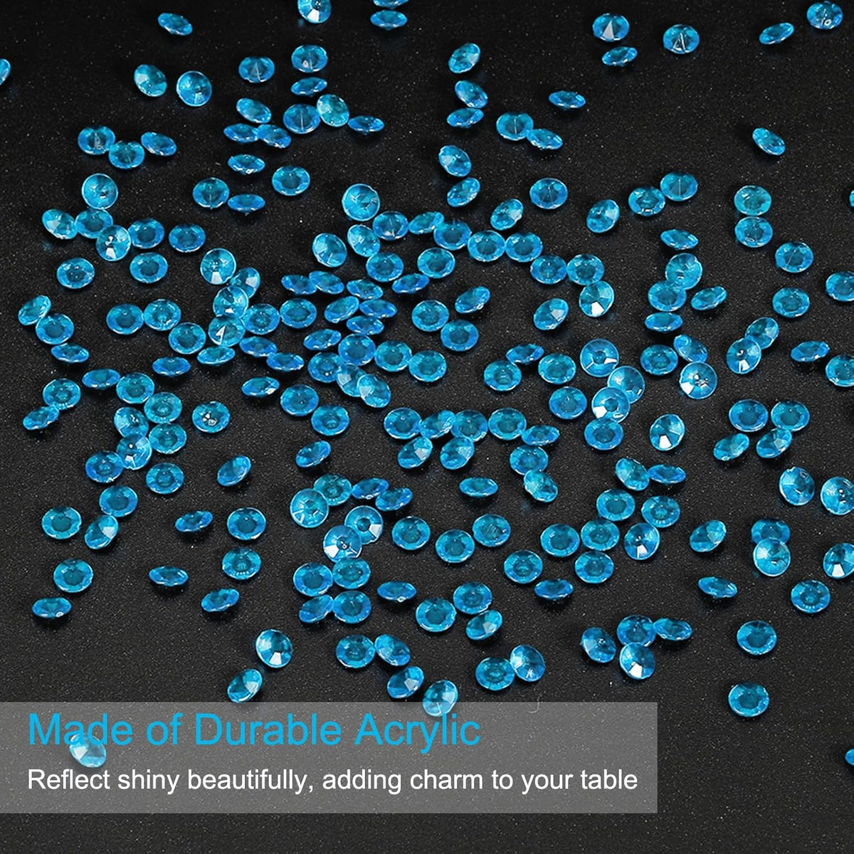PATIKIL 4000 Pcs Wedding Table Scatter Confetti Crystals 6mm Acrylic Diamonds Vase Fillers Gems for