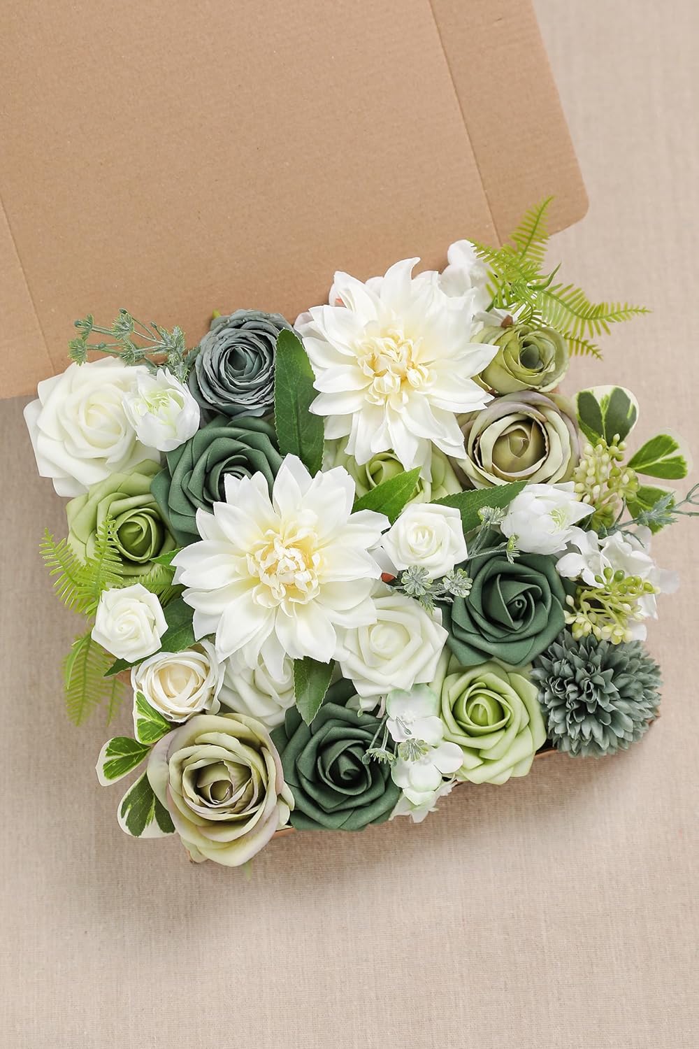 Serra Flora Artificial Flowers Combo Box Set for DIY Wedding Bouquets Centerpieces Arrangements