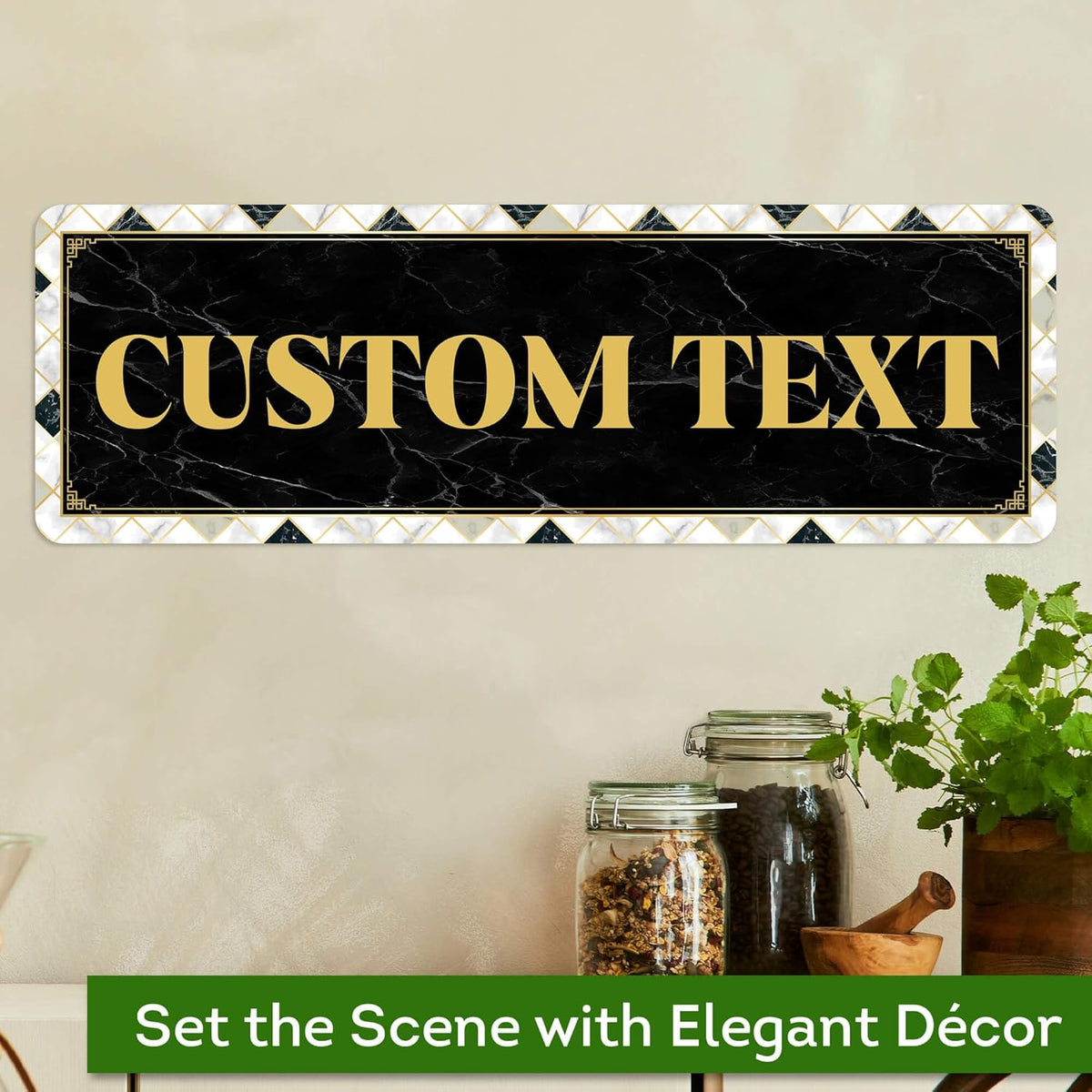 Custom Sign, Custom Street Sign, 11 Font Colors, 13 Font Styles, 4 Hole Options, 22 Sizes, 6x18