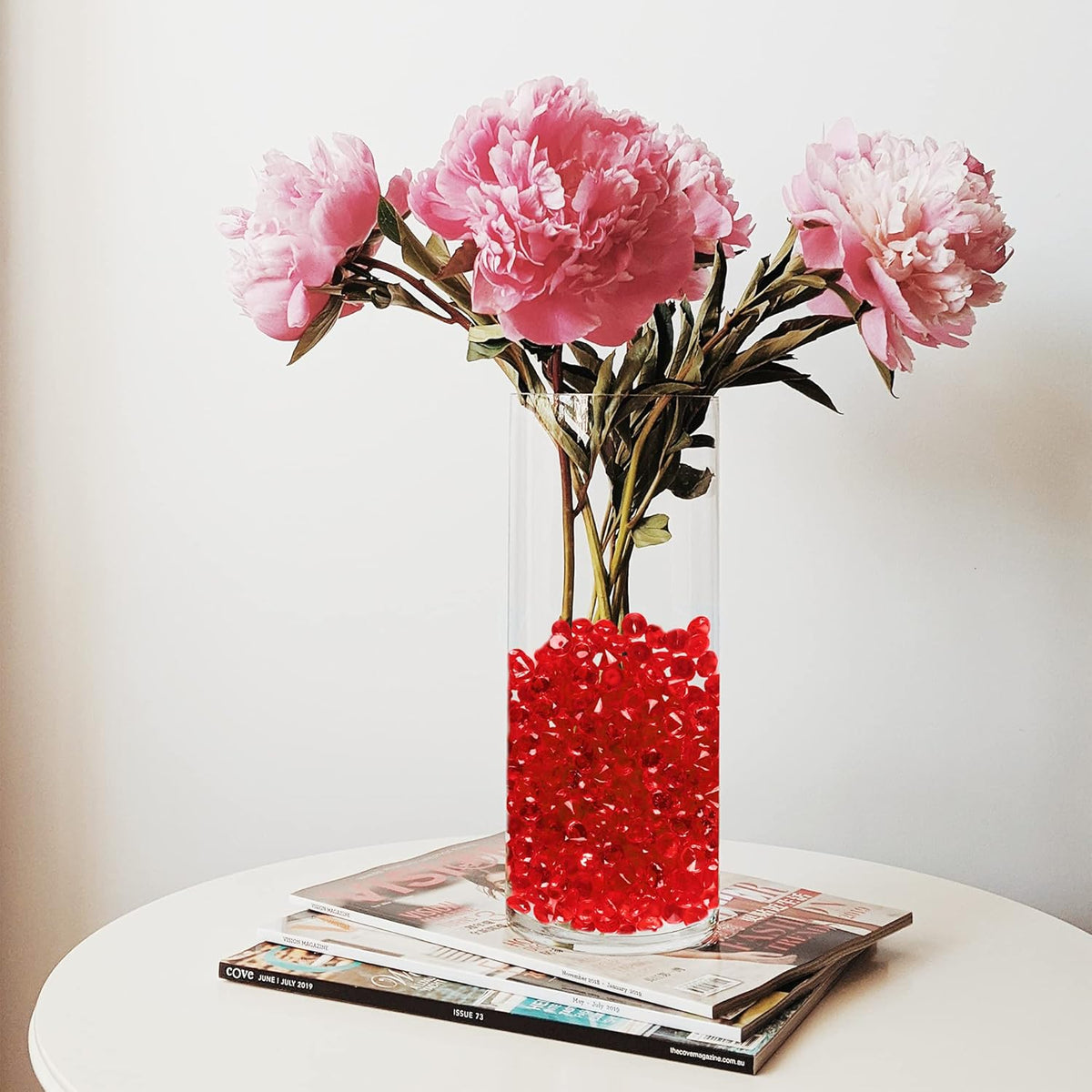 Super Z Outlet Acrylic Color Faux Round Diamond Crystals Treasure Gems for Table Scatters, Vase