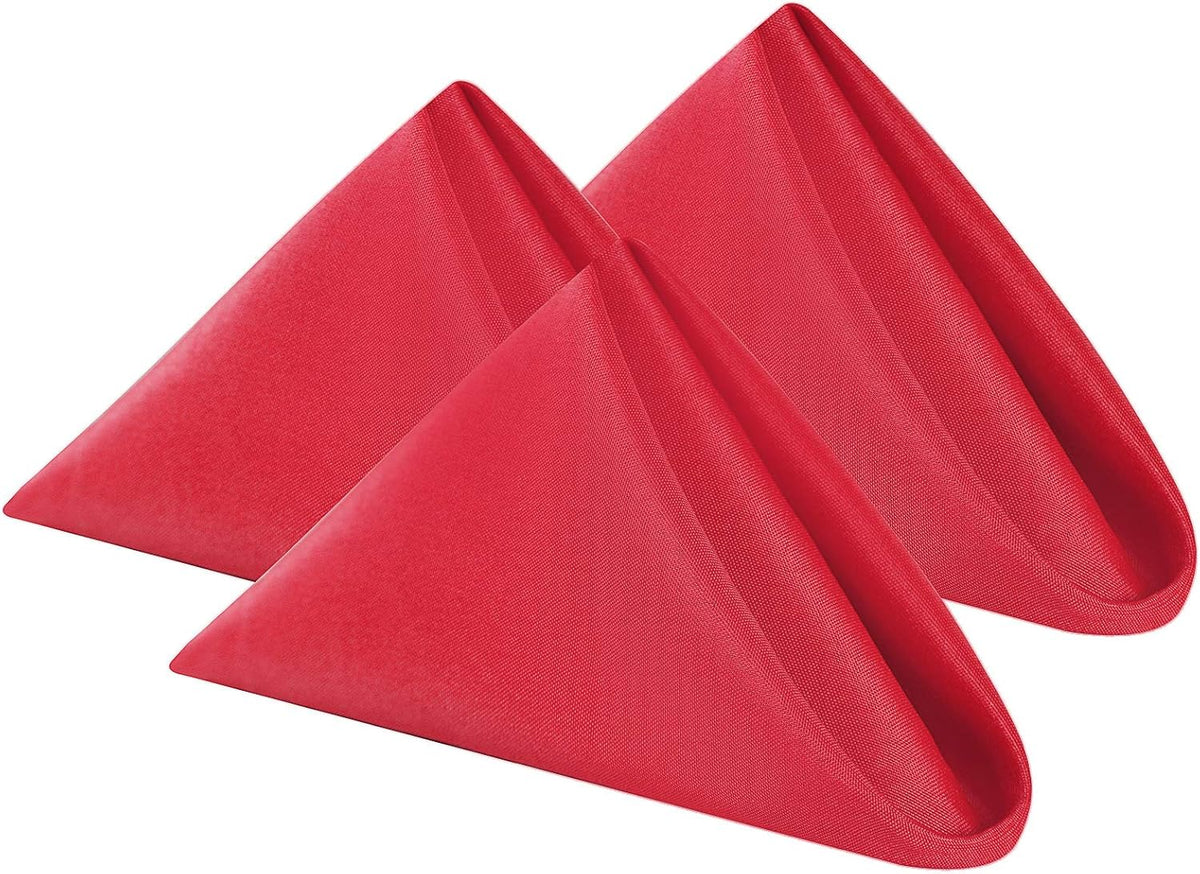 Cloth Napkins 17x17 inch Washable Polyester Dinner Napkins Soft Table Napkins for Wedding Party