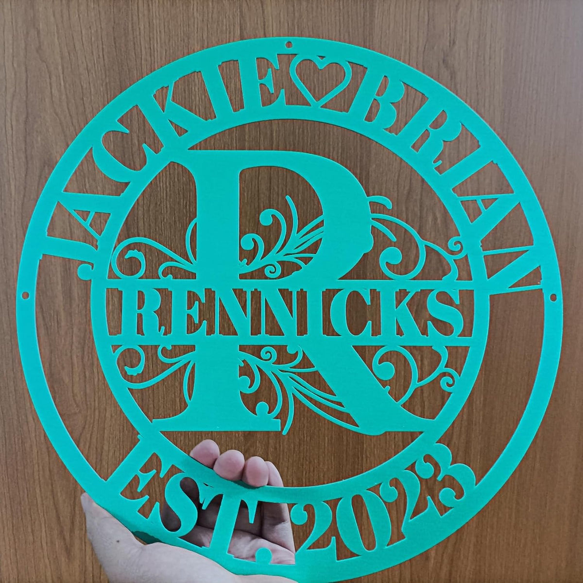 Personalized Metal Sign,Custom Family Name Sign,Last Name Signs,Split Letter Wall Art,Home