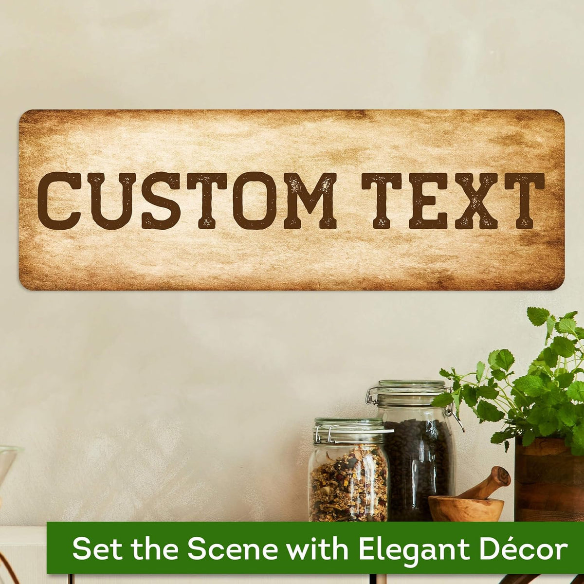 Custom Sign, Custom Street Sign, 11 Font Colors, 13 Font Styles, 4 Hole Options, 22 Sizes, 6x18
