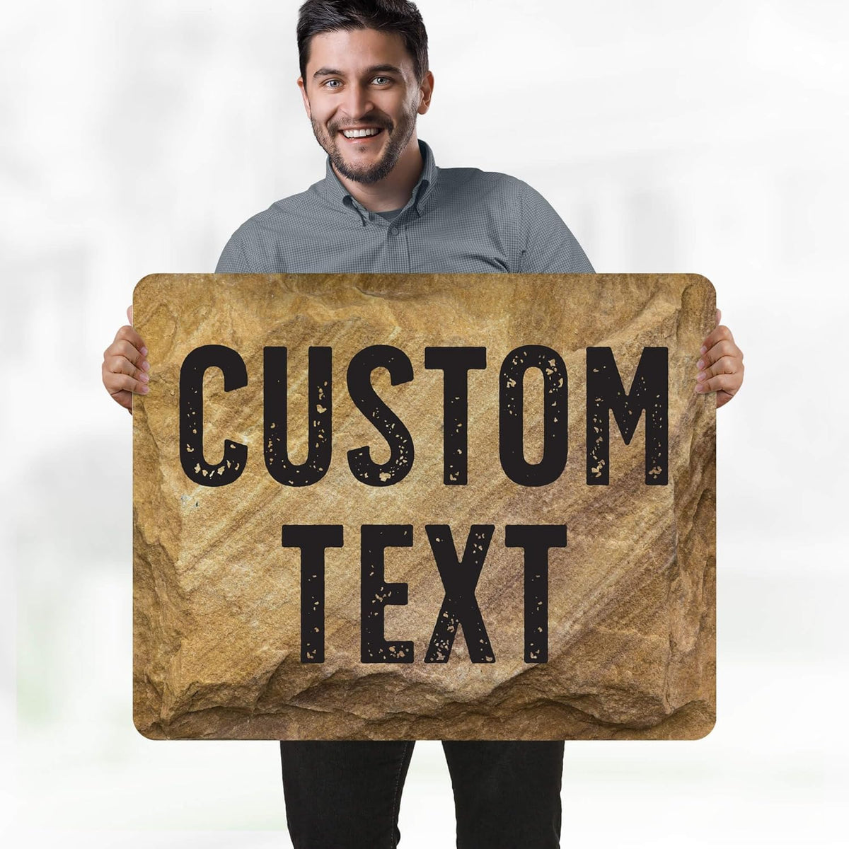 Custom Sign, Custom Street Sign, 11 Font Colors, 13 Font Styles, 4 Hole Options, 22 Sizes, 24x30