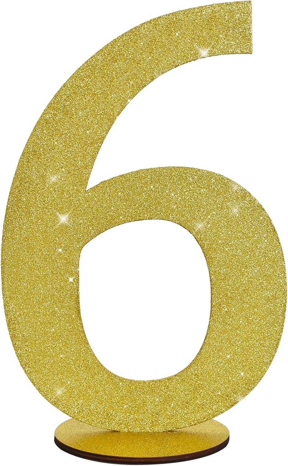 TONIFUL 11.8 Inch Gold Glitter Numbers Table Centerpieces 0-9 Birthday Party Decorations,Shining
