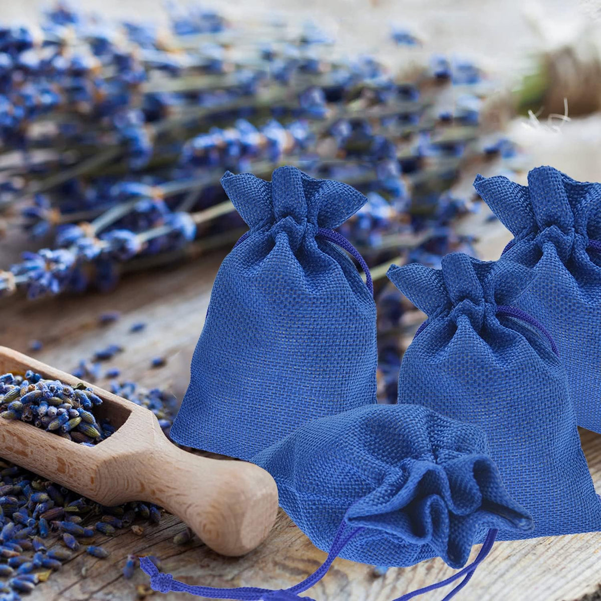 20Pcs Small Burlap Bags, Linen Drawstring Gift Bags Jewelry Pouches Sacks for Baby Shower Wedding