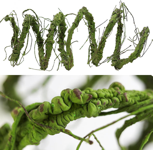 118 inch Big Artificial Green Tree Branches Ivy Grapevine Garland Fake Tree Trunk Wall Door Hanging