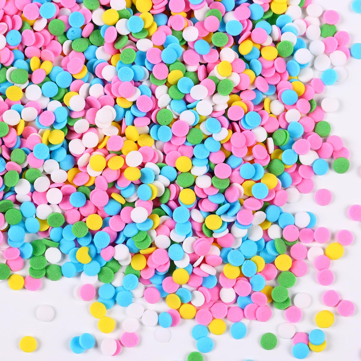 Edible Pastel Sprinkles for Cake Decorating, Confetti Sprinkles, Round Sprinkles for Cupcakes