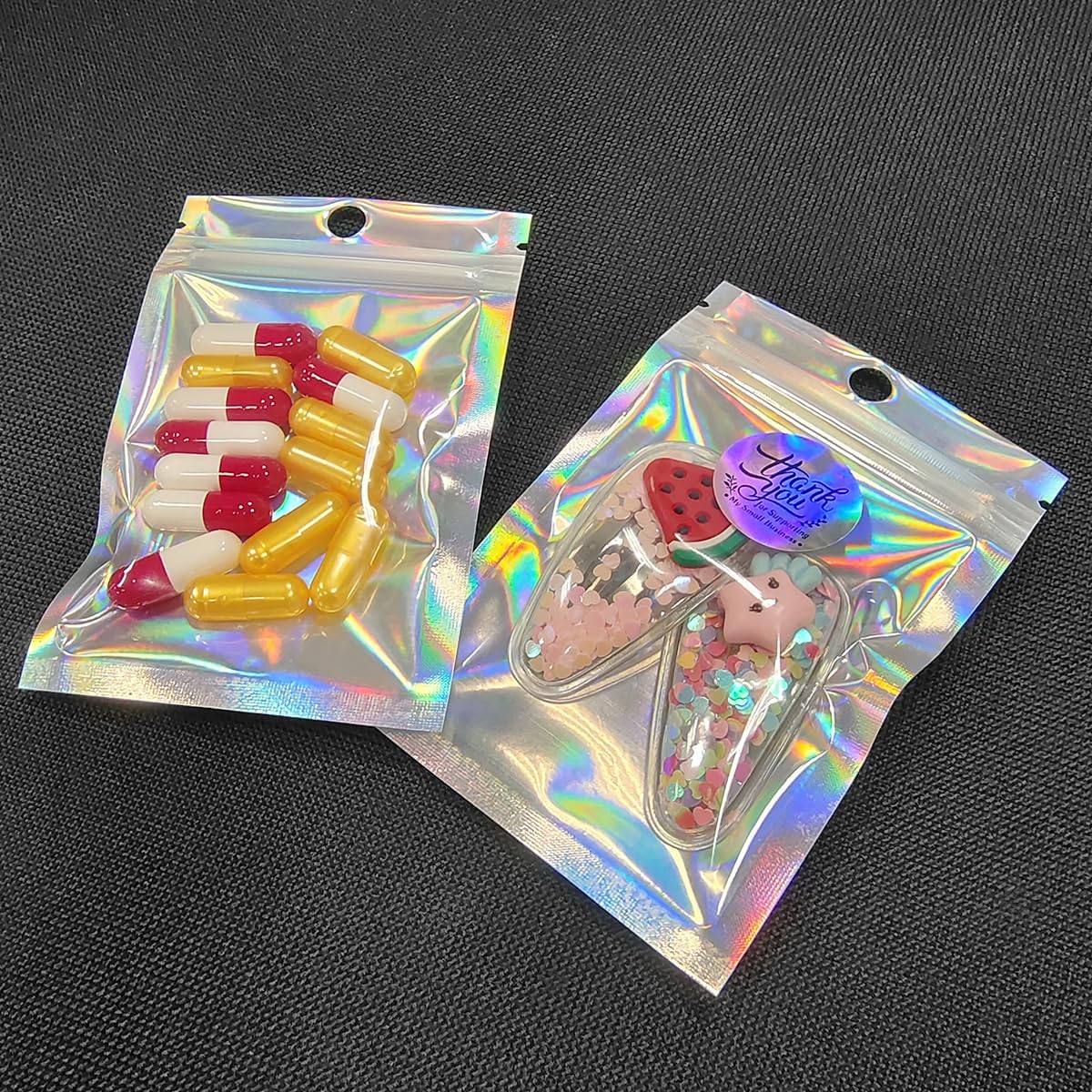 Smell Proof Bags & Resealable Foil Pouch Bag [100 PCS ] Great for Party Favor Food Storage