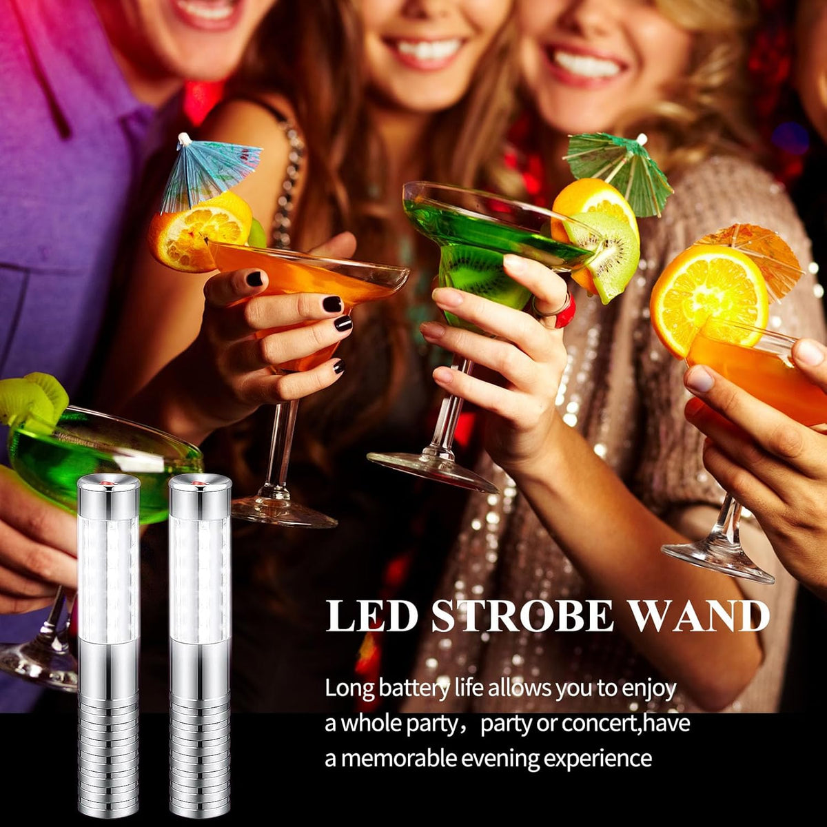 Strobe Baton Light,Stage Handheld Light,Champagne Bottle Sparklers, Recharge led Bottle Service