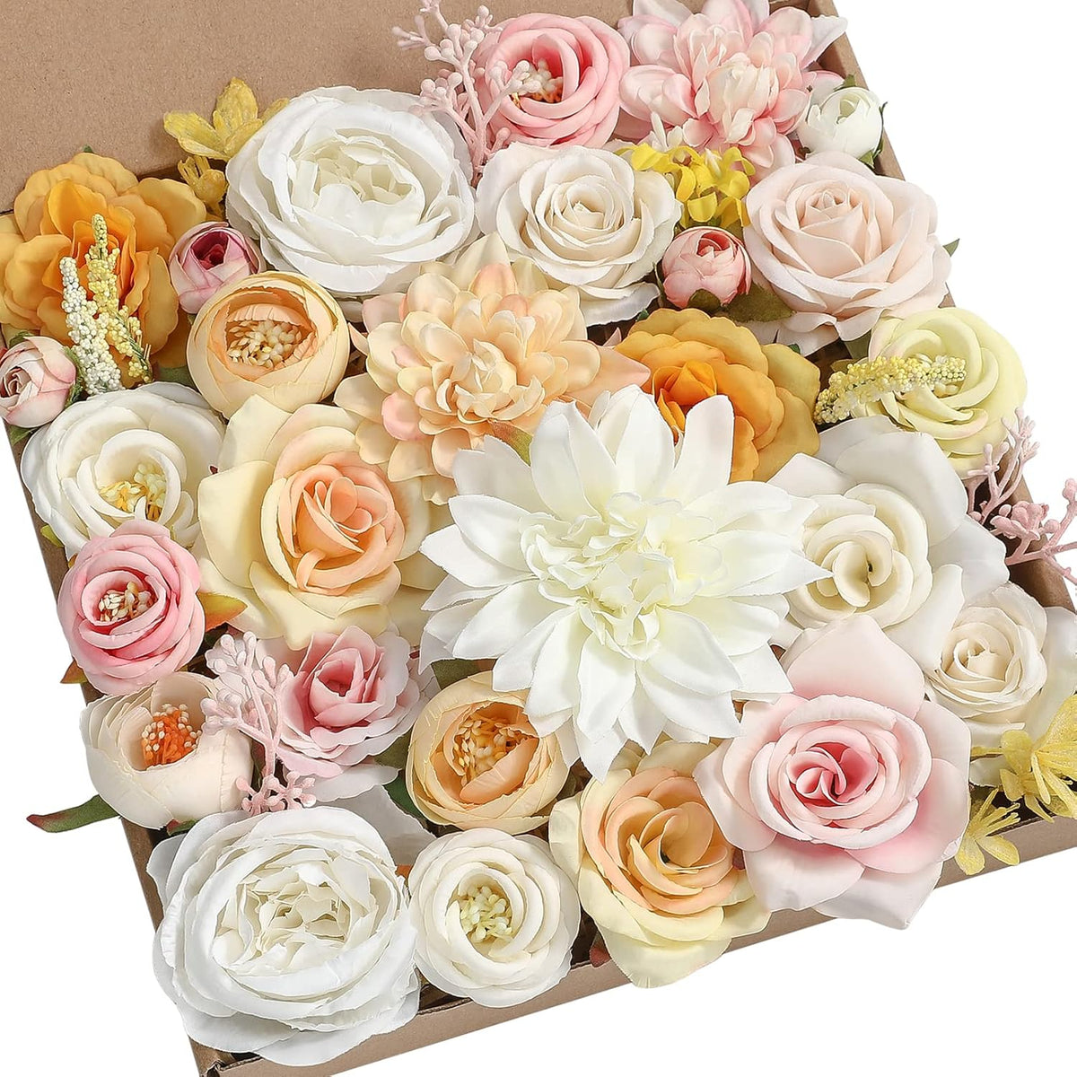 Serra Flora Artificial Wedding Flowers Bouquets Centerpieces Faux Flowers Combo for Fake Flowers