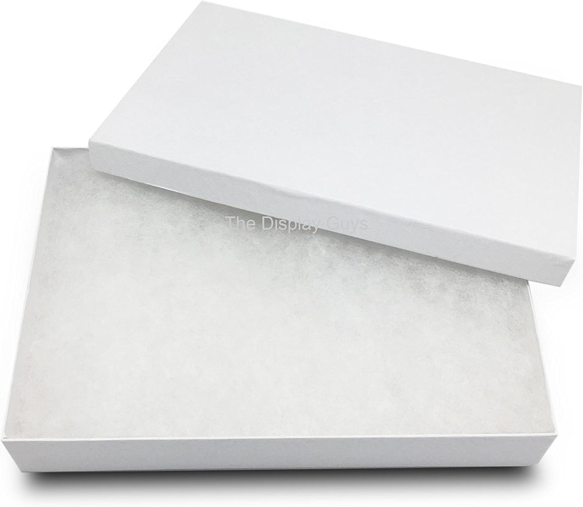 TheDisplayGuys - 25-Pack #53 Kraft Paper Cardboard Gift Boxes/Jewelry Cases w. Cotton Padding & Lid