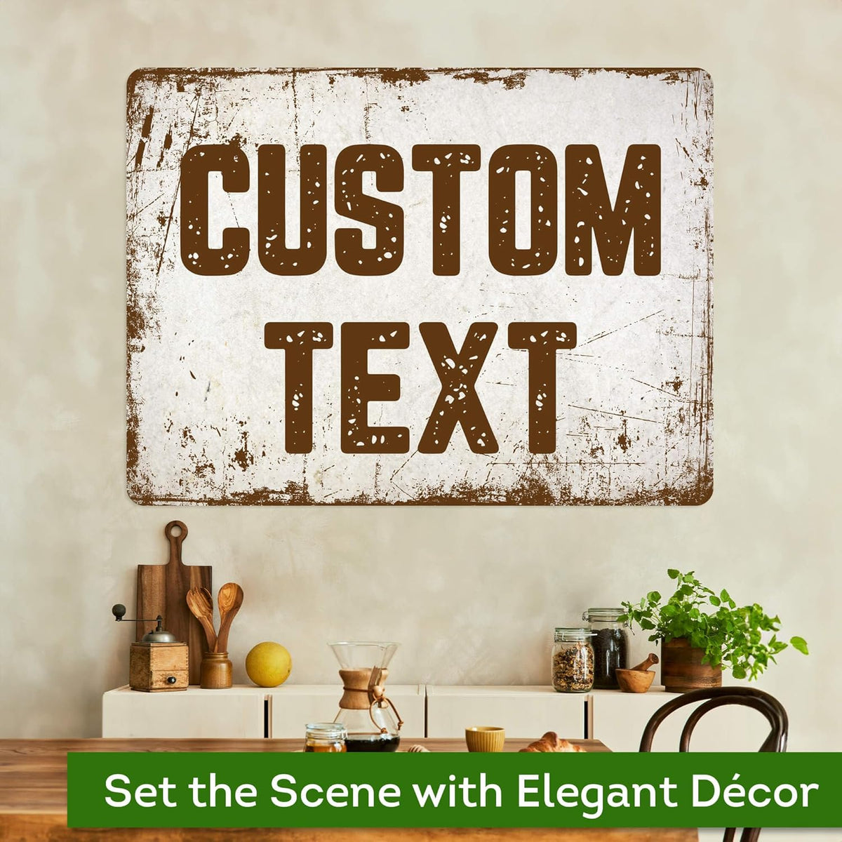 Custom Sign, Custom Street Sign, 11 Font Colors, 13 Font Styles, 4 Hole Options, 22 Sizes, 36x48