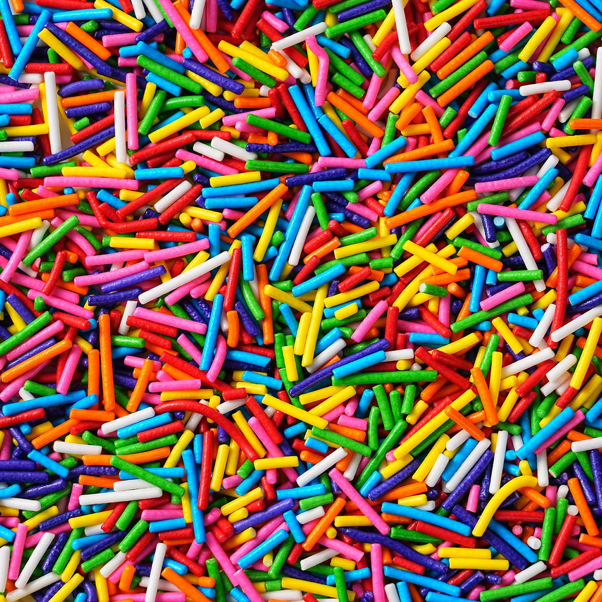 Edible Rainbow Sprinkles for Cake Decorating, 4.23oz Jimmies Sprinkles, Jimmies for Cookies, Cake