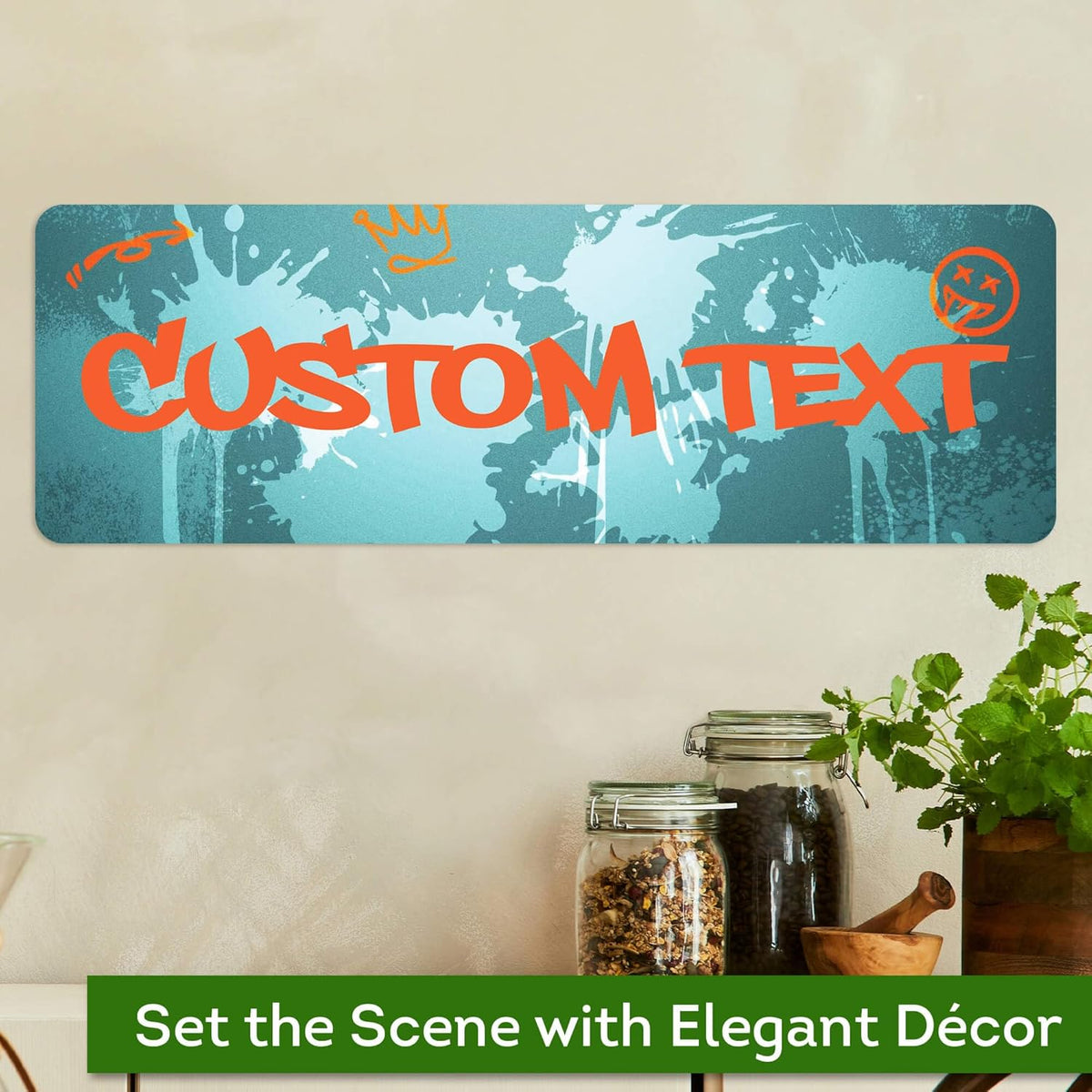 Custom Sign, Custom Street Sign, 11 Font Colors, 13 Font Styles, 4 Hole Options, 22 Sizes, 6x18