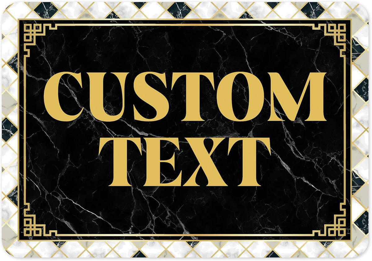 Custom Sign, Custom Street Sign, 11 Font Colors, 13 Font Styles, 4 Hole Options, 22 Sizes, 7x10