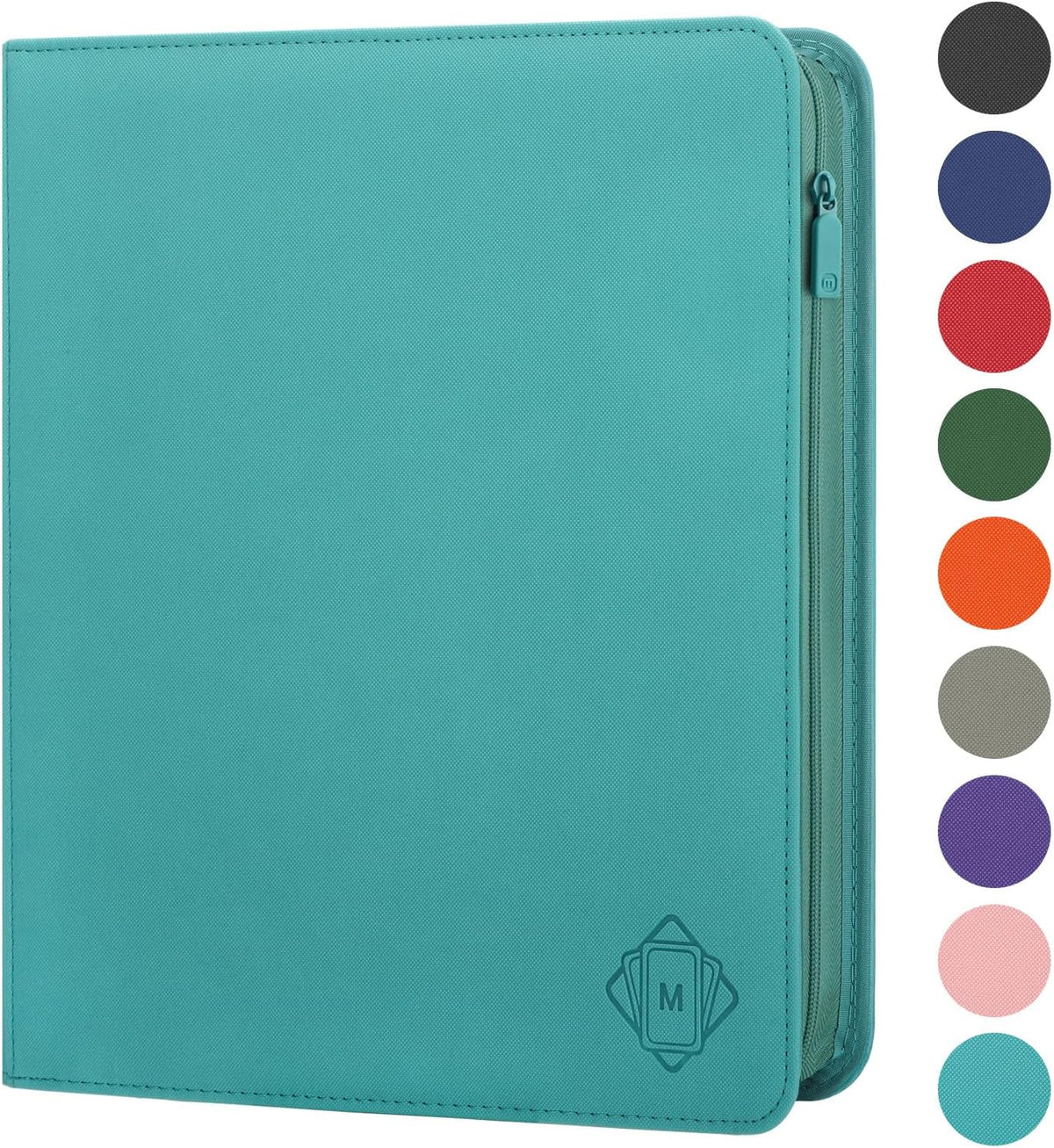 Premium Card Binder 12 Pocket for 720 Pockets Trading Card Binder, PU Zipper Card Collection Album