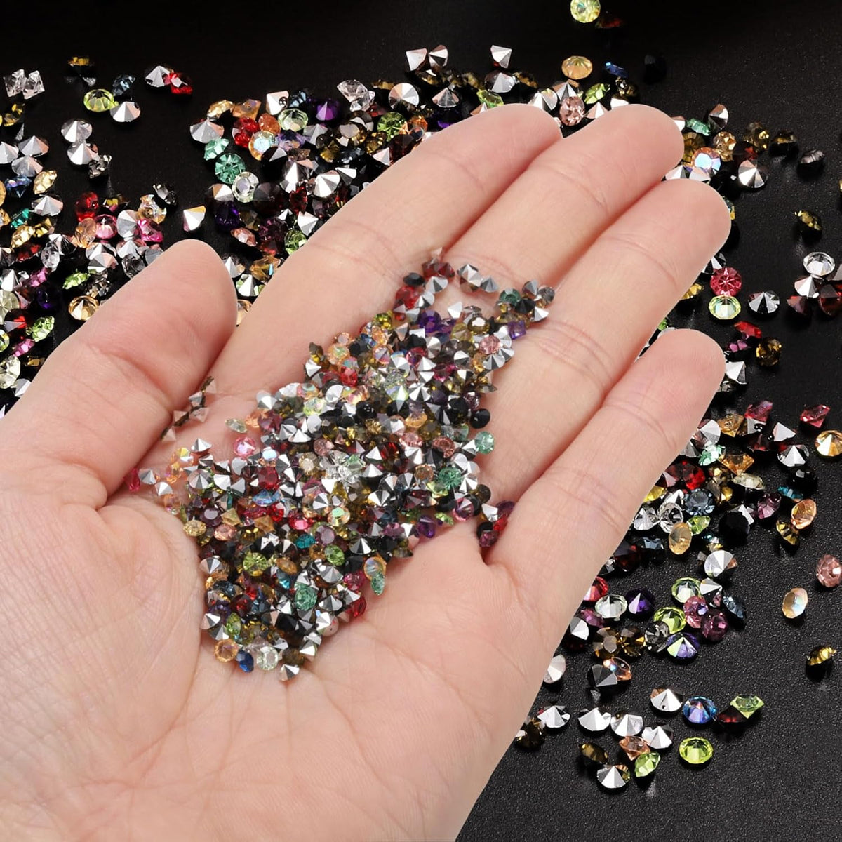 PATIKIL 14000Pcs Wedding Table Scatter Confetti Crystals 3mm Acrylic Diamonds Vase Fillers Gems for