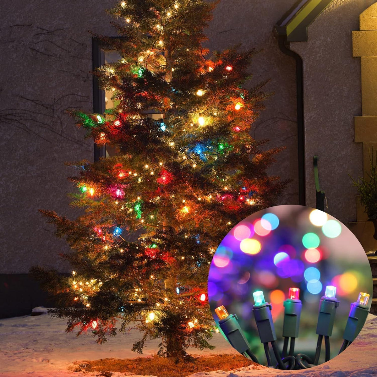 150 Count Multicolor- String Lights - LED Christmas Lights, Mini led Lights for Indoor Outdoor Home