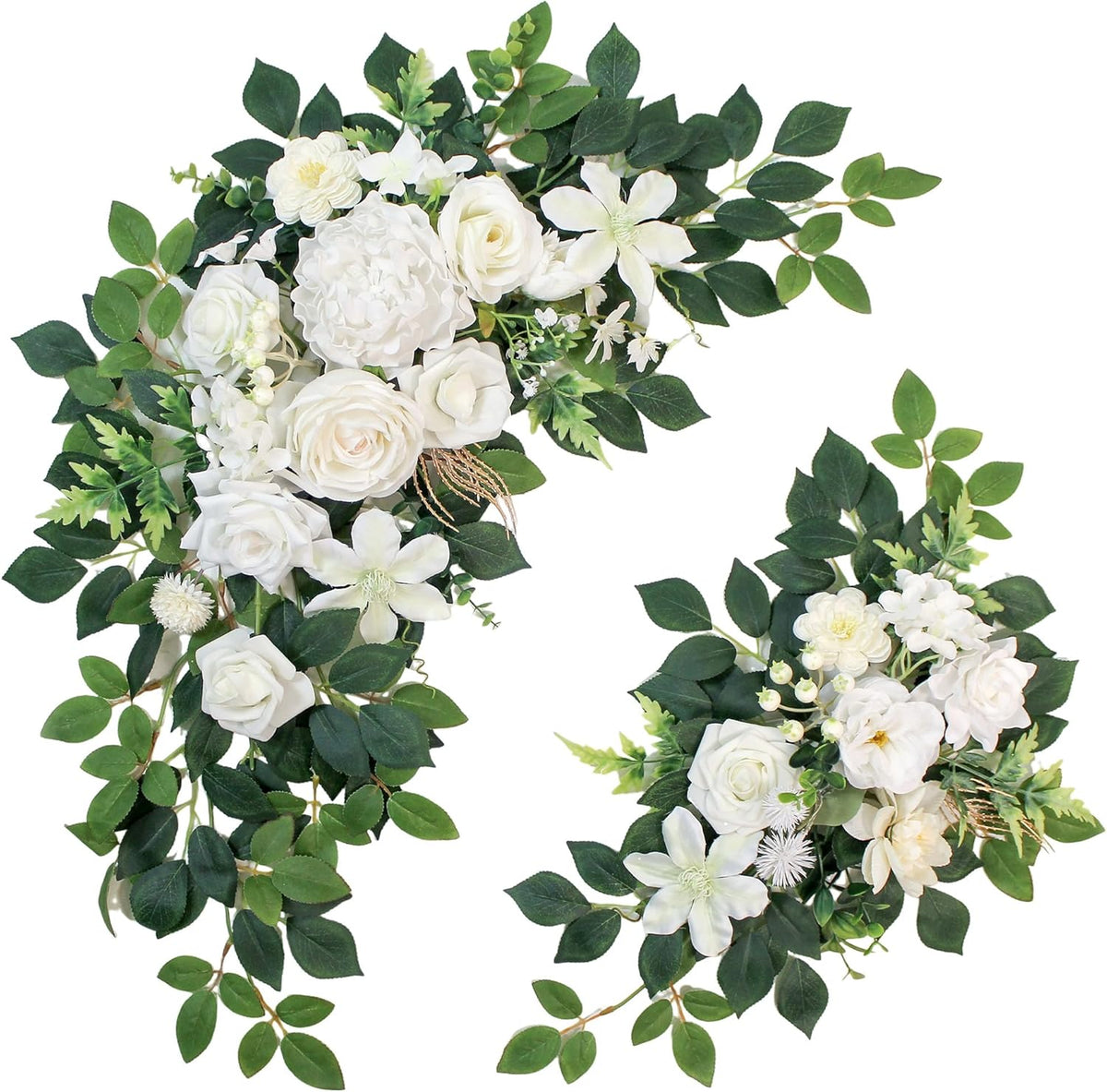 Pack of 2 Faux Flowers,Wedding Arch Flowers,Wisteria Hanging Flowers,Flower Garland Be Suited to