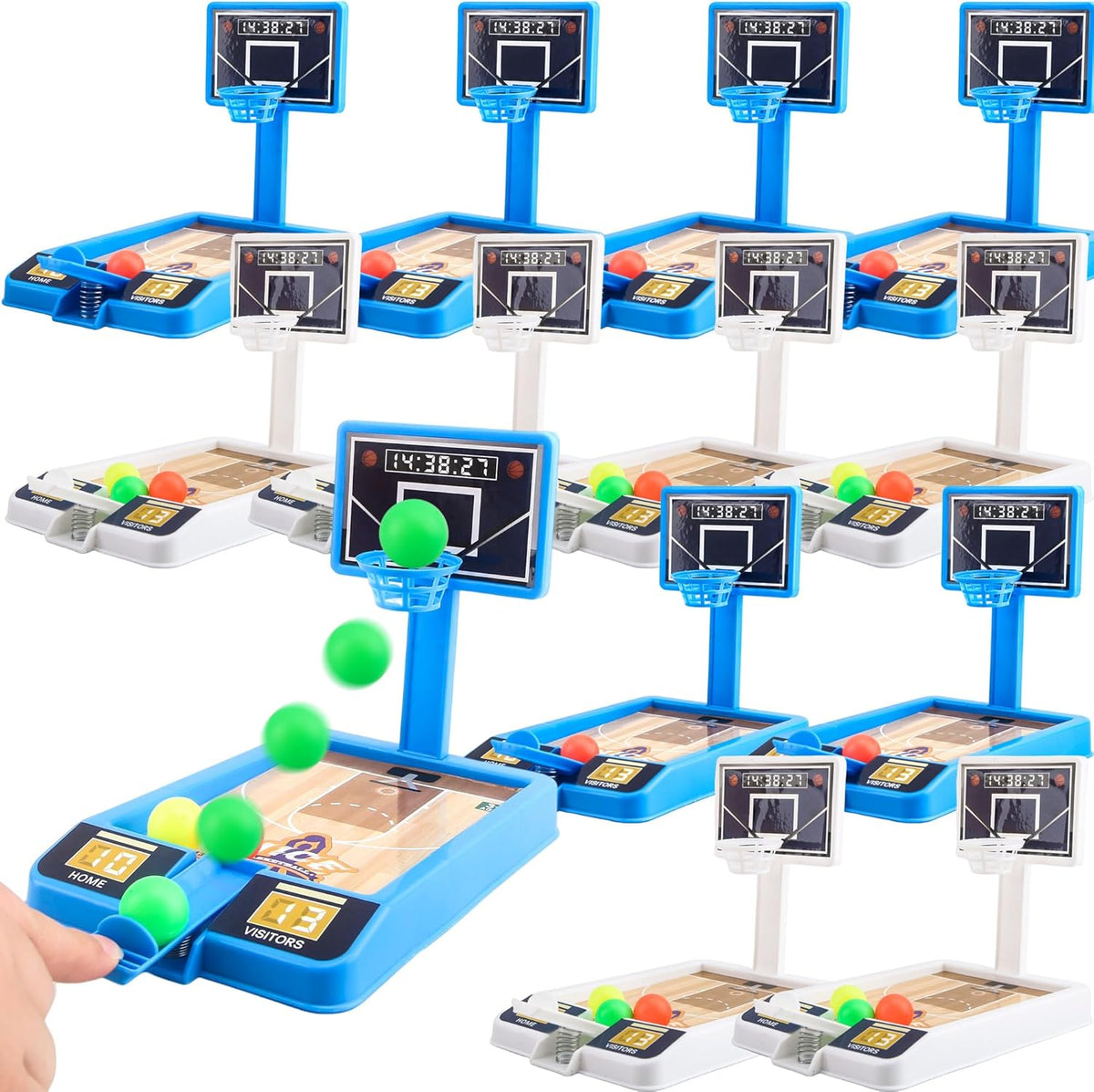 8 Pack Tabletop Basketball Game Mini Basketball Game Desktop Basketball Toys for Kids Toys Girls