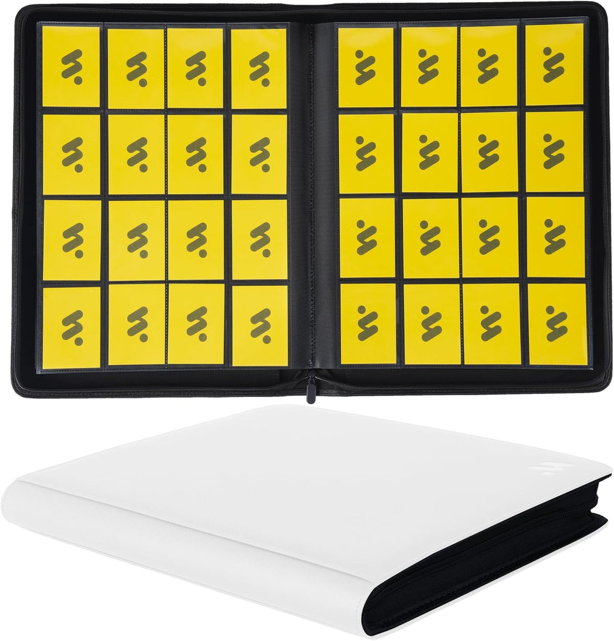 Premium 1000+ Pockets Card Binder,16 Pockets Card Binder Ringless Side Loading Trading Card Album