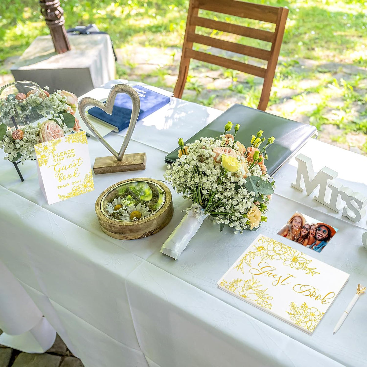 Wedding Guest Book Personalized Photo Guestbook to Sign at Reception Wedding Guest Sign in Book