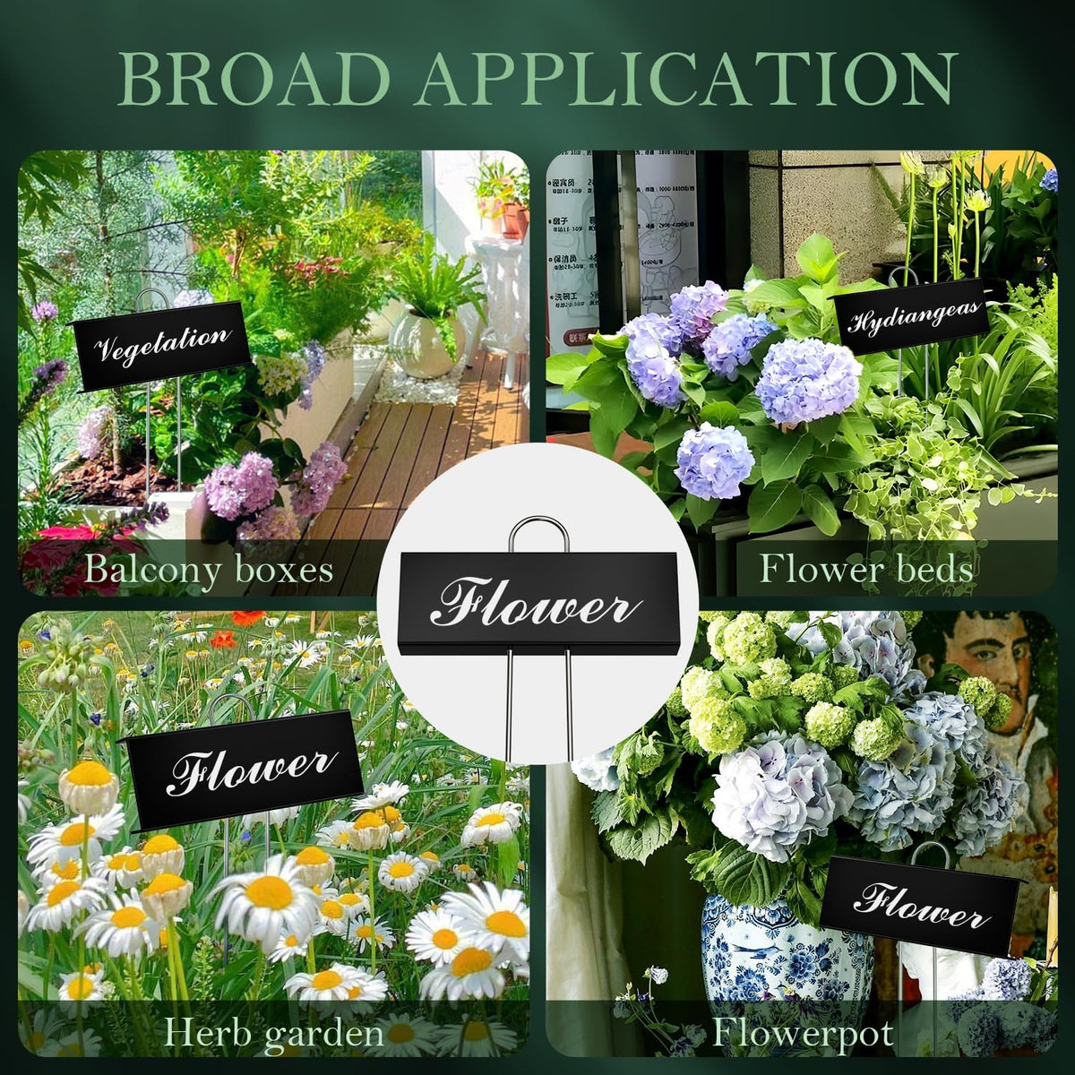50 Pack Metal Plant Labels for Outdoor Garden Waterproof Plant Markers, Labels Garden Markers for