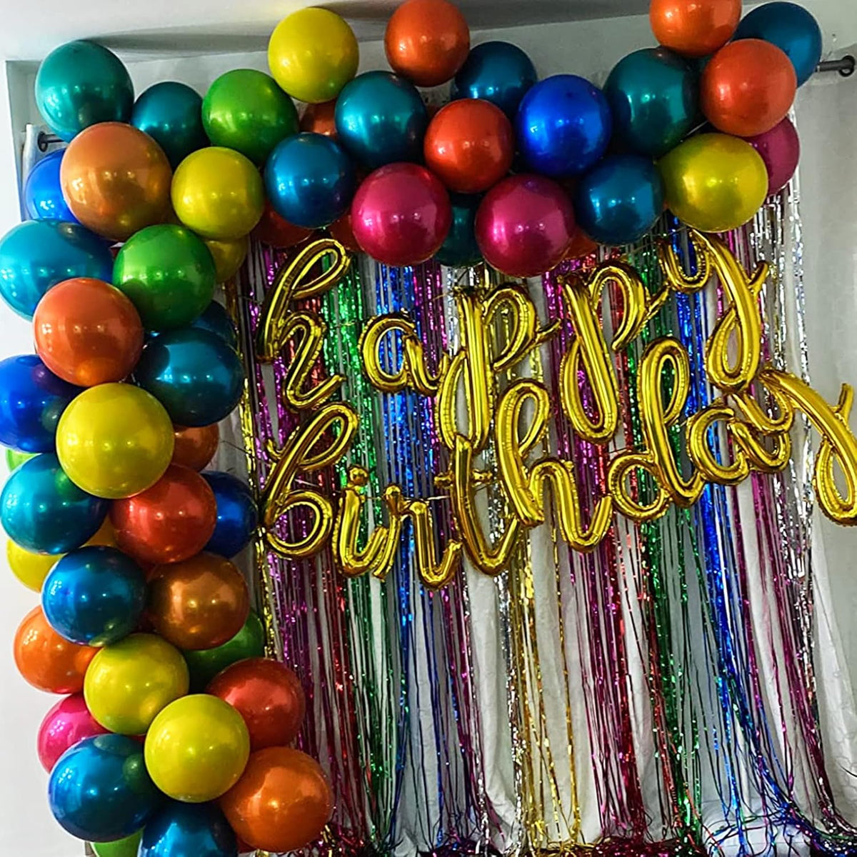 Chrome Yellow Balloons 12 Inch, Double-Layered Metallic Yellow Balloons, Shiny Thick Chrome