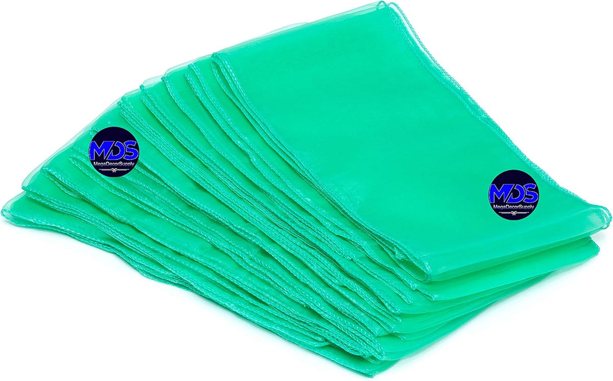 MDS Pack of 100 PCS Organza Chair Sashes Wider Dining Chair Bows Ribbon Tie Back for Wedding Party