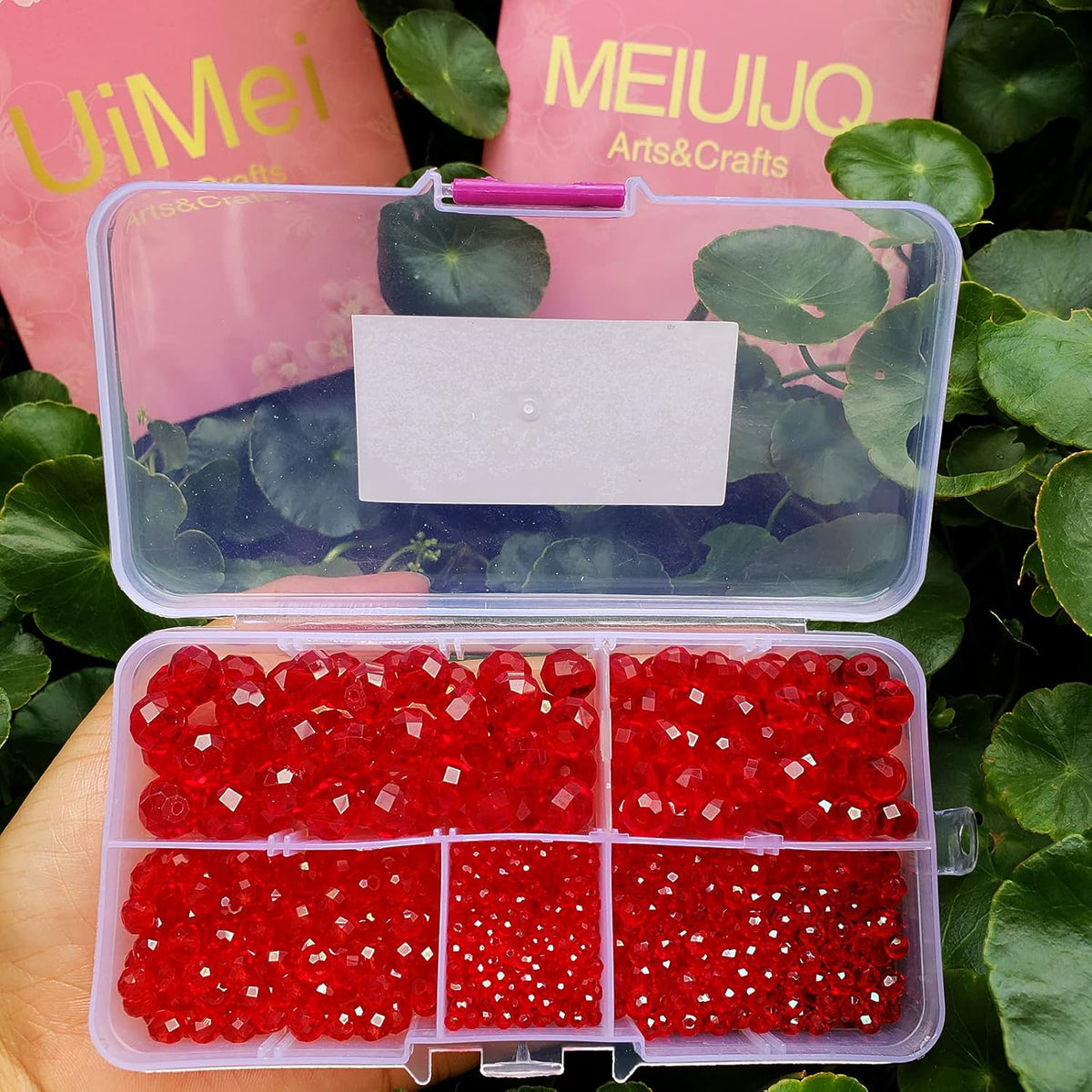 2-10mm Briolette Rondelle 810pcs Red Crystal Glass Beads Faceted Shape Crystal Spacer Beads for