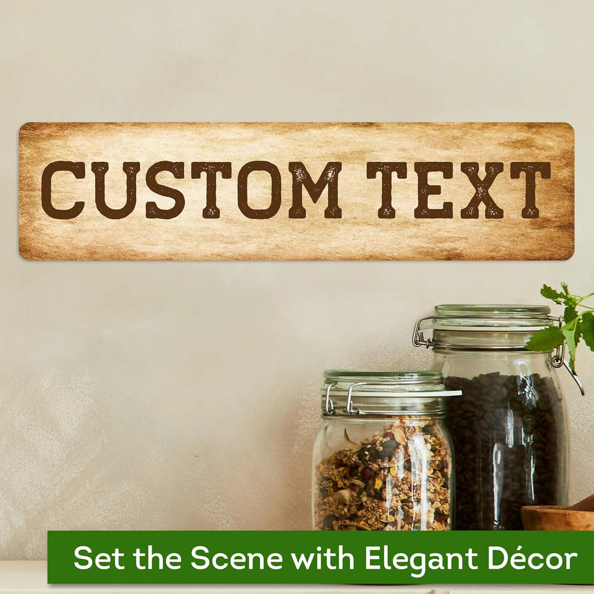 Custom Sign, Custom Street Sign, 11 Font Colors, 13 Font Styles, 4 Hole Options, 22 Sizes, 3x12