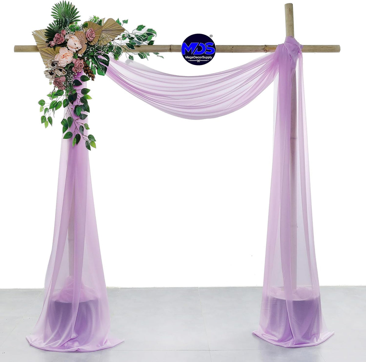 MDS Halloween Chiffon Draping Fabric - 1 Panel, 30" Wide x 75ft Long - Sheer Spooky Arbor & Canopy
