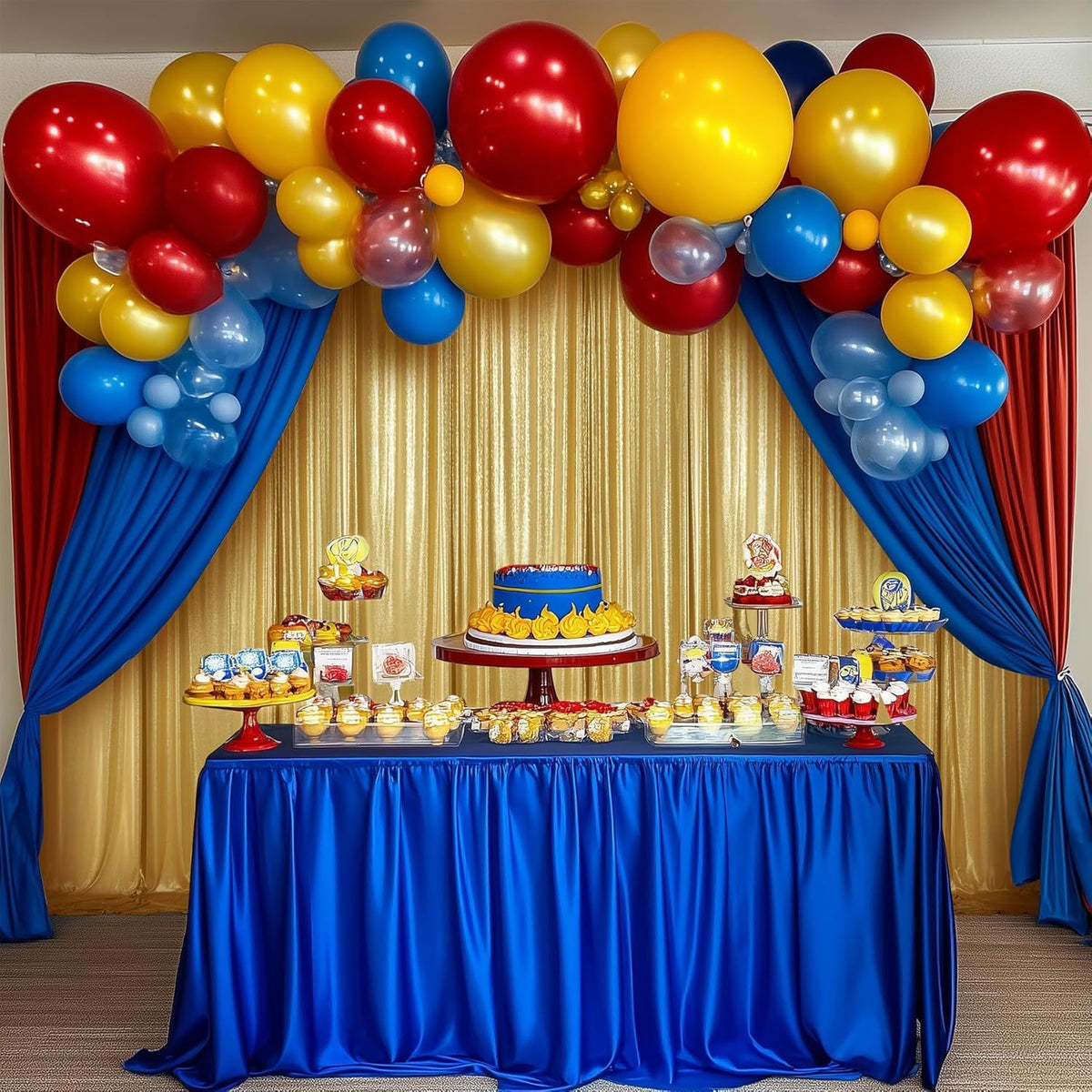 10ftx10ft Thick Gold Glitter Backdrop Curtain Panels for Parties, Wrinkle Free Sequin Sparking
