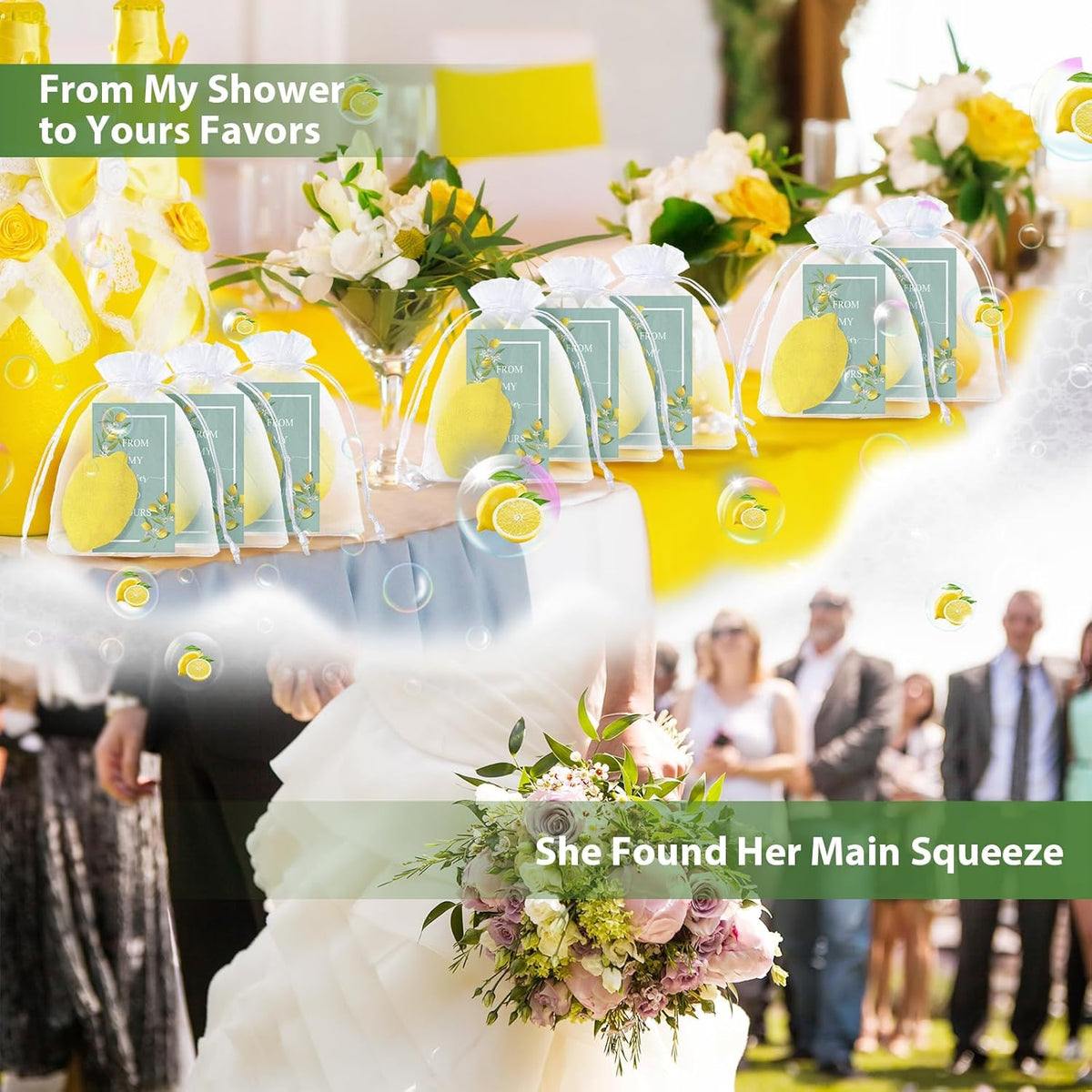 Lounsweer Set of 80 Wedding Lemon Soap Favors Mini Bridal Shower Favors Natural Lemon Shaped Soap