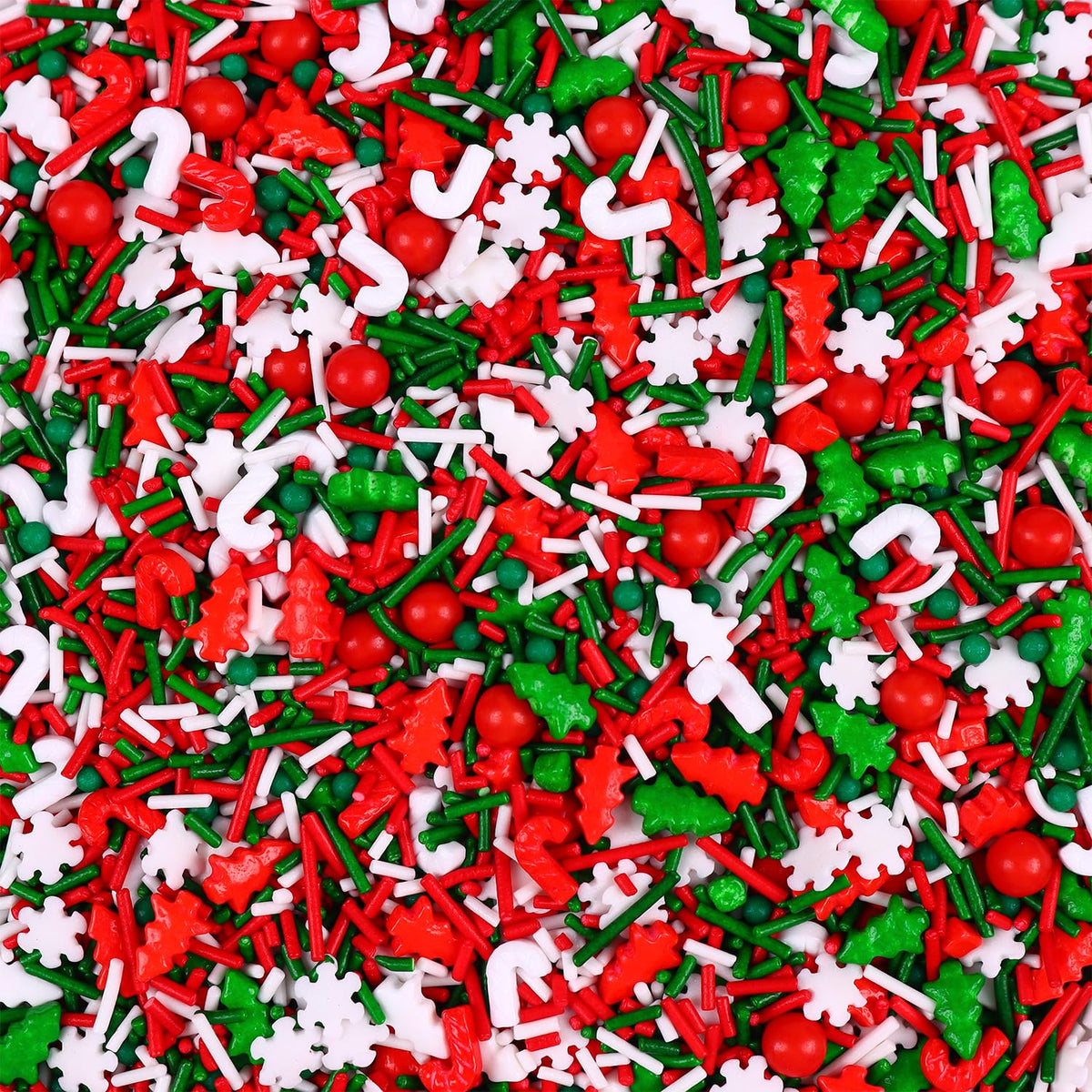 Edible Christmas Sprinkles for Cookies, Red and Green Sprinkle, Christmas Jimmies Sprinkles, Tree
