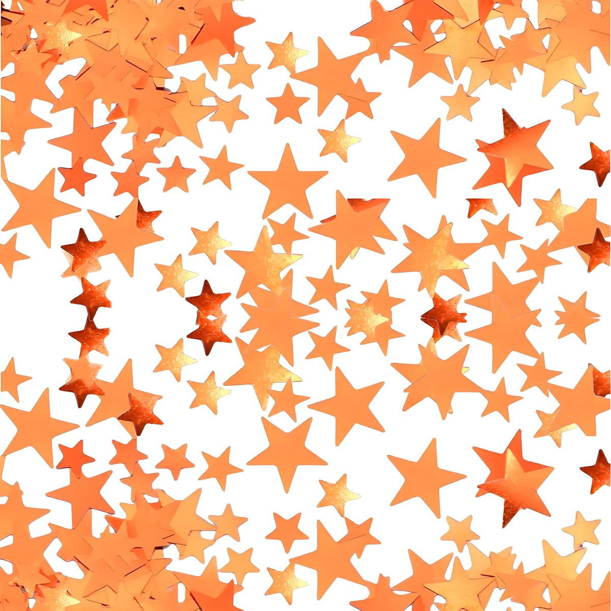 60g (2.11OZ) Orange Star Confetti - Ideal Stars Table Confetti for Party Decorations, Weddings, and