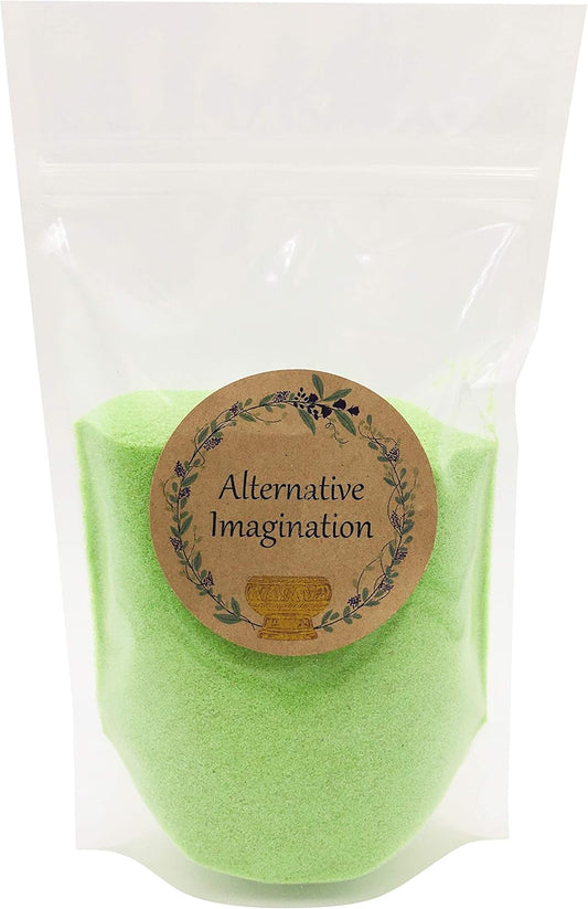 Alternative Imagination Lime Green Sand - Fine Sand for Zen Garden, Resin Incense Burner, Smudge