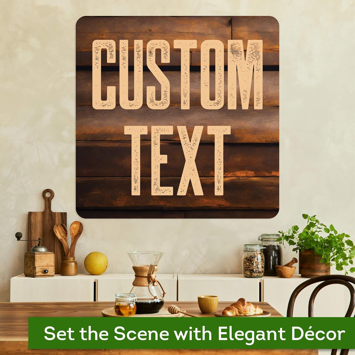 Custom Sign, Custom Street Sign, 11 Font Colors, 13 Font Styles, 4 Hole Options, 22 Sizes, 24x24