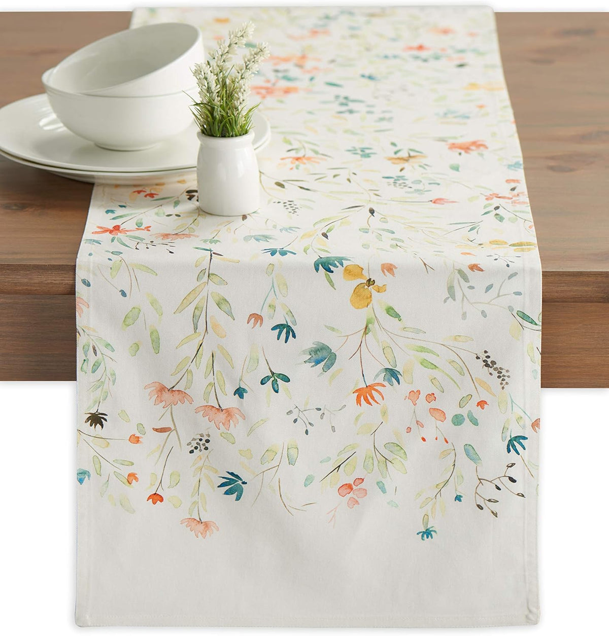 Maison d' Hermine Table runner 100% Cotton Double Layer Table Runners 72 inches long Decorative for