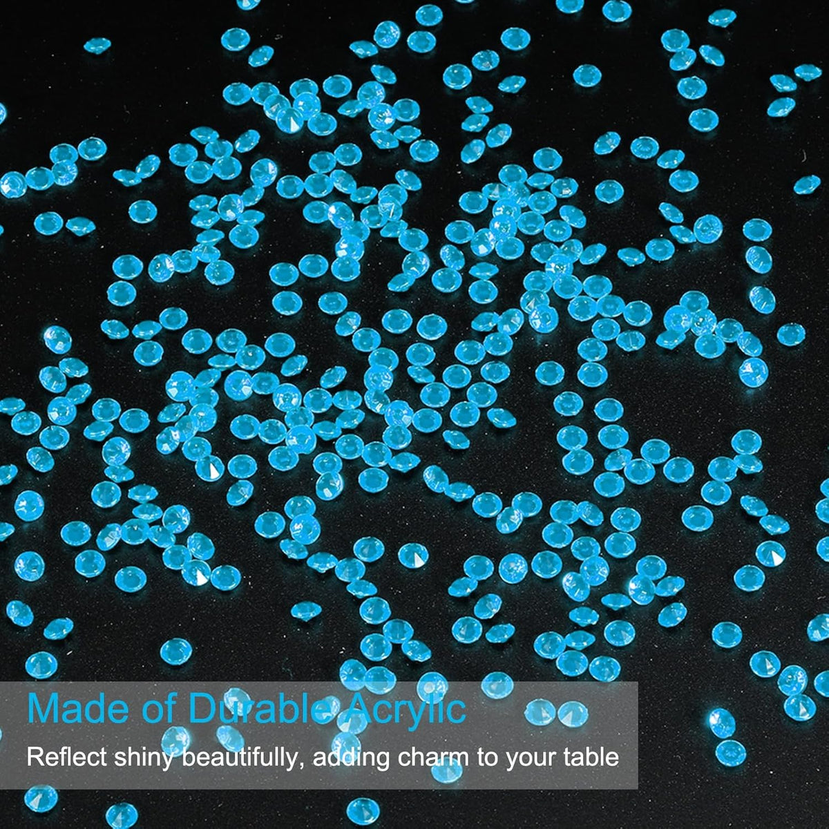 PATIKIL 10000 Pcs Wedding Table Scatter Confetti Crystals 4.5mm Acrylic Diamonds Vase Fillers Gems