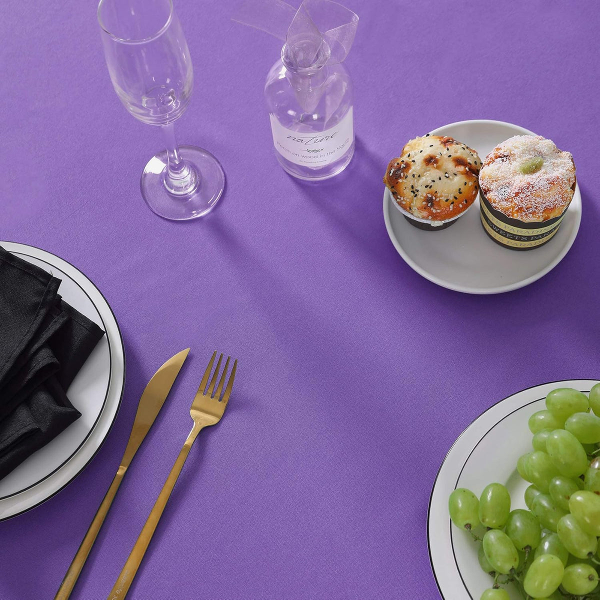 Rectangle Tablecloth 60x102 inch Washable Polyester Fabric Table Cloth for Wedding Party Dining