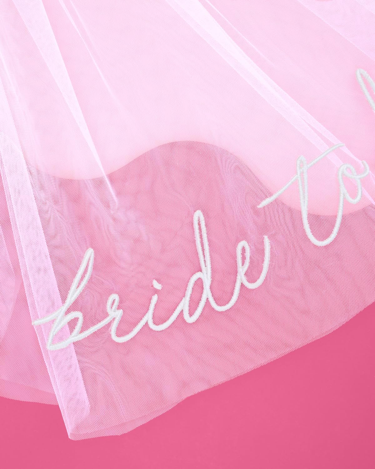 xo, Fetti Bachelorette Bride To Be Embroidered Veil | BachParty Accessory, Bride To Be Headband
