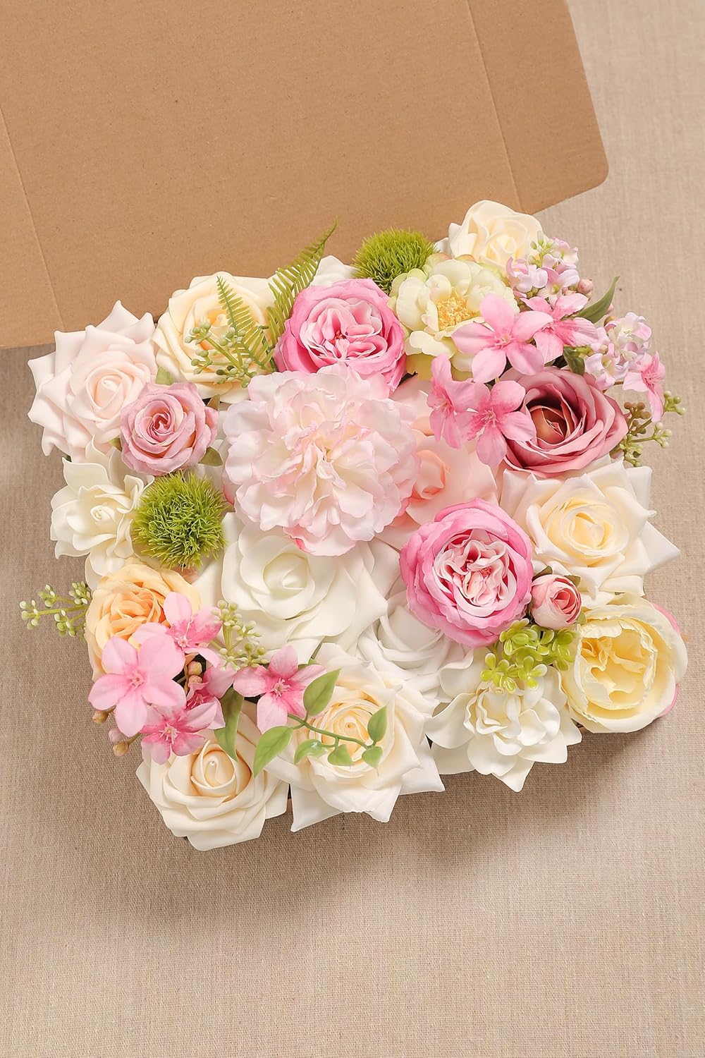 Serra Flora Artificial Flowers Combo Box Set for DIY Wedding Bouquets Centerpieces Arrangements